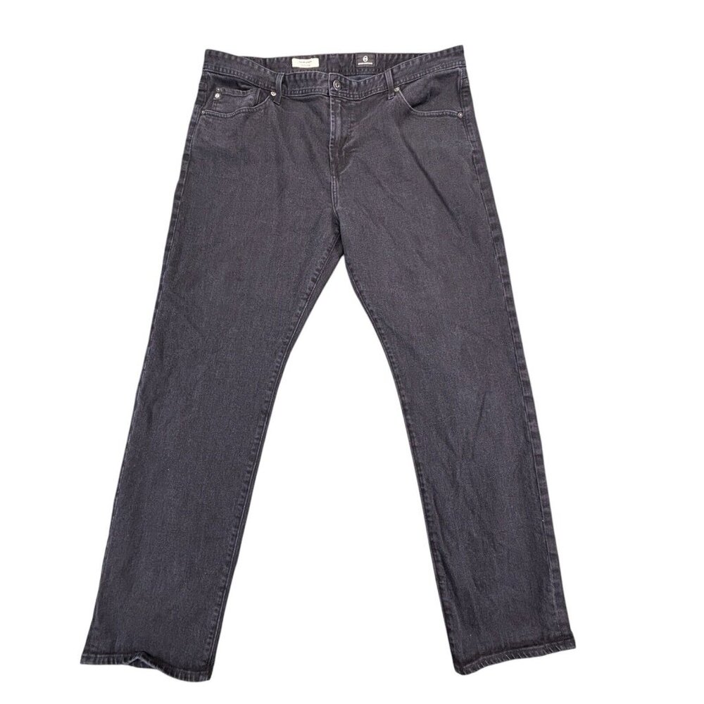 AG Adriano Goldschmied The Graduate Jeans Mens 40x32 Black Tailored Leg Denim